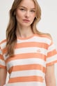 Pepe Jeans t-shirt bawełniany pomarańczowy PL505845