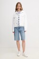 Памучна тениска Pepe Jeans PL505845 син SS25