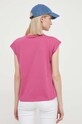Odzież Pepe Jeans t-shirt bawełniany LORY PL505853 różowy