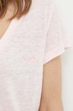 Pepe Jeans vászon póló LEIGHTON rózsaszín PL505855