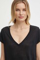 Plátěné tričko Pepe Jeans LEIGHTON černá PL505855