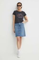 Хлопковая футболка Pepe Jeans KENNA PL505857 серый SS24
