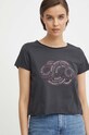 Хлопковая футболка Pepe Jeans KENNA серый PL505857