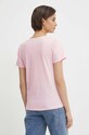Βαμβακερό μπλουζάκι Pepe Jeans LORETTE V NECK PL505826 ροζ SS24