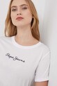 Хлопковая футболка Pepe Jeans LORETTE белый PL505827