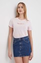 Бавовняна футболка Pepe Jeans LORETTE рожевий PL505827
