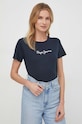 Бавовняна футболка Pepe Jeans LORETTE PL505827 темно-синій SS24