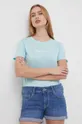 turchese Pepe Jeans t-shirt in cotone