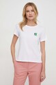 Pepe Jeans t-shirt bawełniany Jazzy PL505828 biały SS24