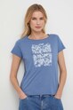 Bavlnené tričko Pepe Jeans JURY PL505829 modrá SS24
