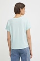 Одяг Бавовняна футболка Pepe Jeans LIU PL505832 бірюзовий