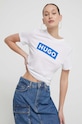 Бавовняна футболка Hugo Blue білий 50510772