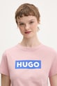 Хлопковая футболка Hugo Blue Classic Tee_B розовый 50510772
