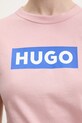 Хлопковая футболка Hugo Blue Classic Tee_B 50510772 розовый