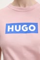 Хлопковая футболка Hugo Blue Classic Tee_B 50510772 розовый