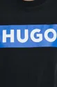 čierna Bavlnené tričko Hugo Blue
