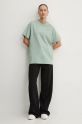 Hugo Blue tricou din bumbac 50518139 verde AW24