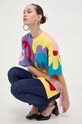 Moschino Jeans tricou din bumbac 0704.3262 multicolor SS24