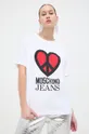 Βαμβακερό μπλουζάκι Moschino Jeans 100% Βαμβάκι