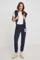 Gant tricou din bumbac 4200814 bej SS24