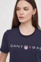 granatowy Gant t-shirt bawełniany