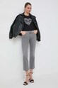 Liu Jo t-shirt bawełniany WA4108.JS923 czarny SS24