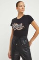 Liu Jo t-shirt bawełniany WA4108.JS923 czarny SS24