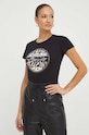 Liu Jo t-shirt bawełniany WA4108.JS923 czarny SS24