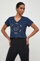 Liu Jo t-shirt in cotone blu navy TA4137.J6040