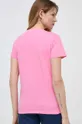 Liu Jo t-shirt bawełniany różowy