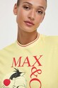 MAX&Co. t-shirt bawełniany x CHUFY 2418971011200 żółty SS24