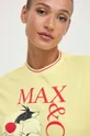 Бавовняна футболка MAX&Co. x CHUFY жовтий