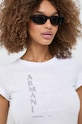 Armani Exchange tricou din bumbac alb 3DYT05.YJ3RZ