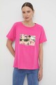 Liu Jo t-shirt różowy VA4104.JS003