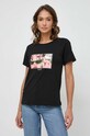 Liu Jo t-shirt czarny VA4104.JS003
