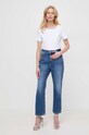 Liu Jo t-shirt bawełniany MA4395.J6308 biały SS24