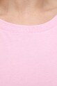 Bavlněné tričko Liu Jo růžová MA4395.J6308