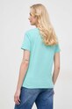Liu Jo t-shirt bawełniany MA4395.J6308 turkusowy SS24