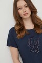 Aeronautica Militare t-shirt bawełniany granatowy TS2245DJ638