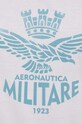 Bombažna kratka majica Aeronautica Militare TS2247DJ638 bela