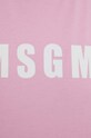 Bavlněné tričko MSGM 3641MDM92.247002 růžová