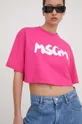Bombažna kratka majica MSGM Ženski