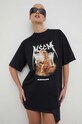 MSGM tricou din bumbac negru 3641MDM127.247002