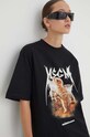 MSGM tricou din bumbac 3641MDM127.247002 negru