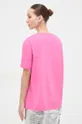 Moschino Jeans t-shirt bawełniany różowy