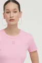 ροζ Μπλουζάκι HUGO