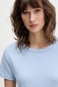 HUGO kratka majica ženska z bombažem Deloris modra 50512002