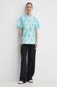 Bavlnené tričko HUGO 50514108 tyrkysová SS24