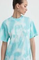 Bavlnené tričko HUGO tyrkysová 50514108