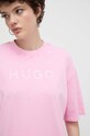 HUGO tricou din bumbac roz 50514524